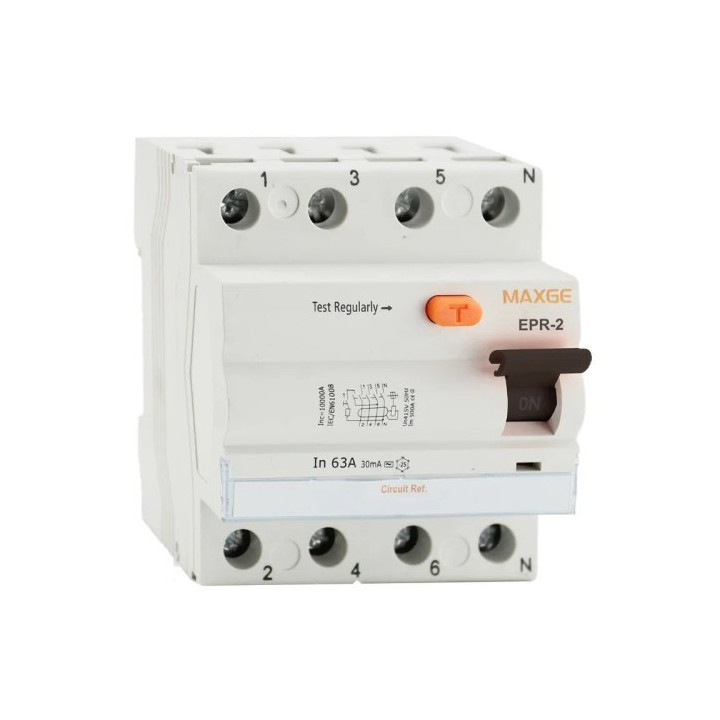 DIFERENCIAL 4 POLOS 63A 30mA MAXGE