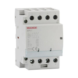 CONTACTOR MODULAR 230V 63A 4 POLOS MAXGE