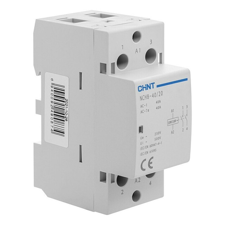 CONTACTOR MODULAR 230V 40A 2 POLOS CHINT