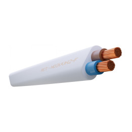 MANGUERA PLANA 2X0.75MM BLANCA
