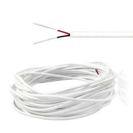 CABLE TELEFONO 2 VIAS REDONDO BLANCO