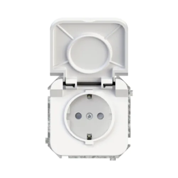 BASE ENCHUFE CON TAPA EMPOTRAR ESTANCO CEESE